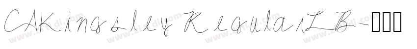 CAKingsley RegularLB字体转换 CAKingsley RegularLB字体转换